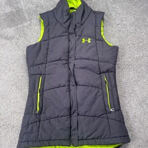 Under Armour Women's XS Puffer Vest Gray Slim Fit